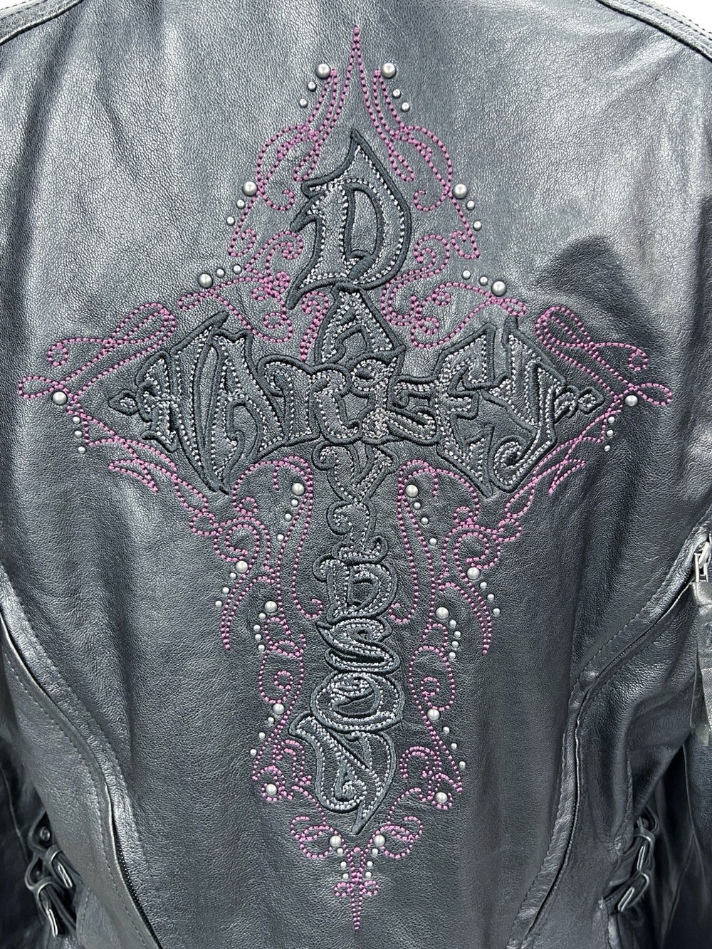 Harley-Davidson Women's Avangelina Sheepskin Leather 3-in1 Jacket Large Black - Picture 7 of 15